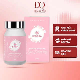 Viên uống thơm cơ thể Hebora Sakura Damask Rose Nhật 60 viên