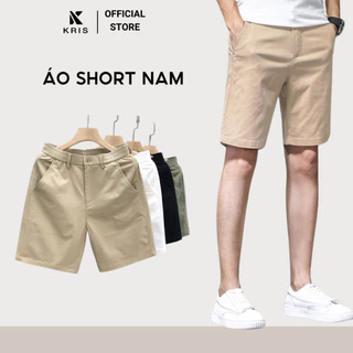 Quần short nam  KRIS, quần đùi kaki nam ngắn, lưng thun 6 màu cao cấp trẻ trung năng động