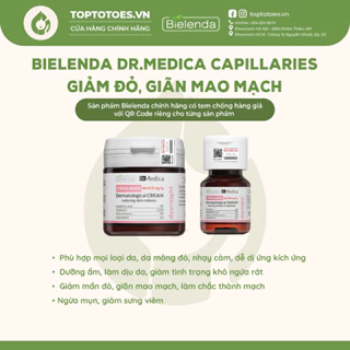 Serum & Kem dưỡng Bielenda Dr Medica Capillaries giảm đỏ, giãn mao mạch