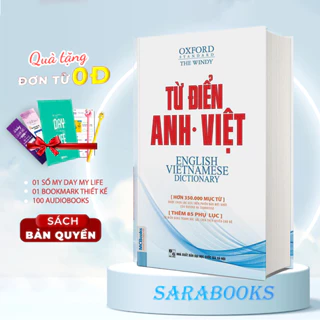 Sách - Từ Điển Anh VIệt Phiên Bản Bìa Mềm Màu Trắng - Giải Nghĩa Đầy Đủ Ví Dụ Phong Phú - MCBooks