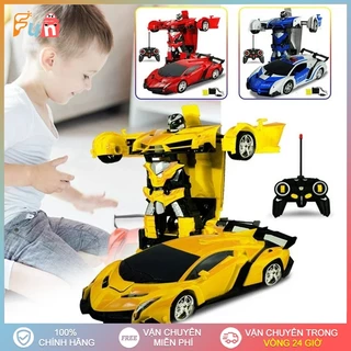 Biến Hình Đồ Chơi Xe Ô Tô Điều Khiển Từ Xa RC Robot Đua Xe Đồ Chơi Trẻ Em Bé Trai