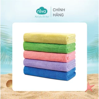 Khăn Tắm Cotton Tự Nhiên 100% Niva BJ3 Trơn Kích Thước 700x1400 mm