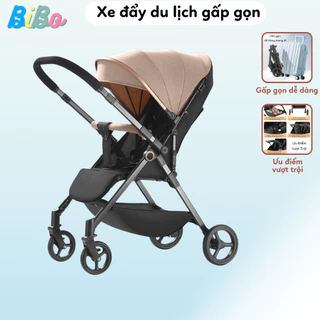 Xe đẩy gấp gọn cho bé cao cấp thiết kế giúp bé khi nằm không võng không gù, rộng rãi thoáng mát