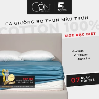 [NHIỀU MÀU] Ga Giường Bo Thun Gòn Bedding Cotton 100% Hàn Quốc 1mx2m - 1m2x2m - 1m4x2m