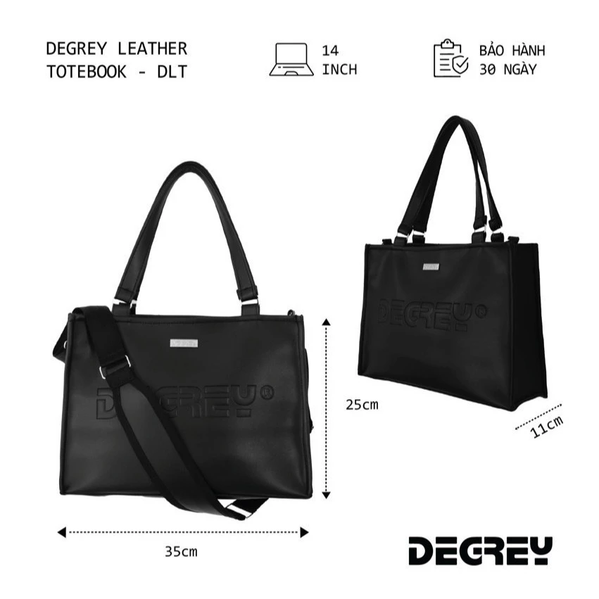 Túi da thời trang Degrey Leather ToteBook