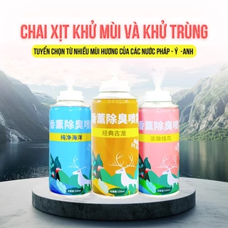 Chai Xịt Khử Mùi và Khử Trùng Máy Lạnh Ô Tô BAFU Nhiều Mùi Hương Lưu Lâu