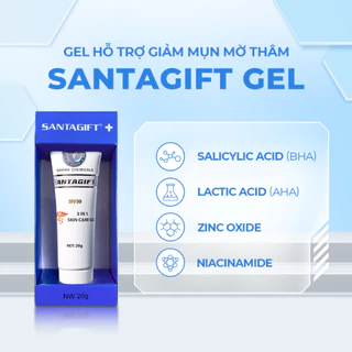 Gel giảm thâm mụn Gamma SANTAGIFT thông thoáng lỗ chân lông 20g