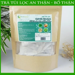 Trà Túi Lọc An Thận Bổ Thận bịch zip 90g (30gói x 3g) (Mã Đề, Râu Ngô, Rễ Tranh, Kim Tiền Thảo) - Dược Liệu Hồng Lan