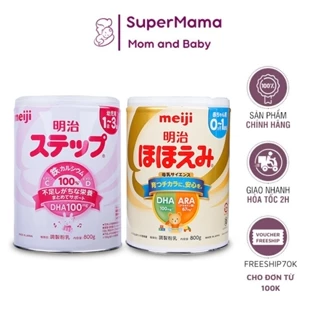 Sữa Meiji số 0 và số 9 800g nội địa Nhật Bản