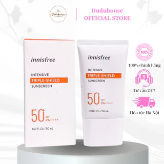 Kem chống nắng innisfree intensive Triple Shield Sunscreen SPF50+ PA++++ 50ml Duduhouse