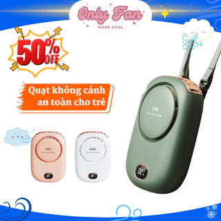 Quạt tích điện cầm tay mini, không cánh, an toàn, nhỏ gọn