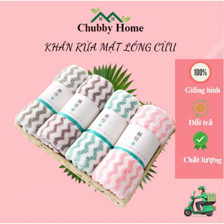 Khăn Lau Mặt Lông Cừu Hàn Quốc 50x35cm Khăn Siêu Mềm Mịn Siêu Thấm Hút Nước