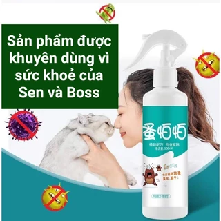 Xịt ve rận bọ chét cho chó mèo chai lớn 500ml dạng xịt tiện dụng - Hiệu quả nhanh và lâu dài  Spray bọ ch