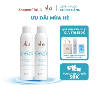 Combo 2 Xịt Khoáng ALBA SKINCARE Chống Lão Hóa Và Dưỡng Ẩm Cho Da (300ml)