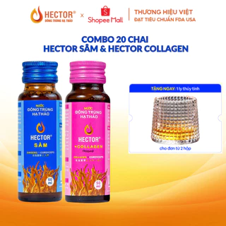 Combo Nước Đông Trùng Hạ Thảo Hector Sâm và Collagen (20chai)