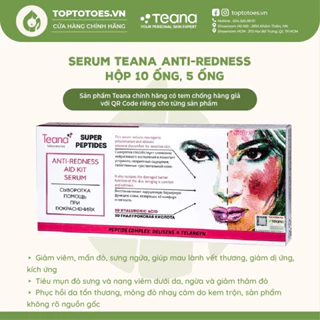 Serum Teana Super Peptides Anti-redness Aid Kit giảm sưng, mẩn đỏ, mụn, phục hồi da