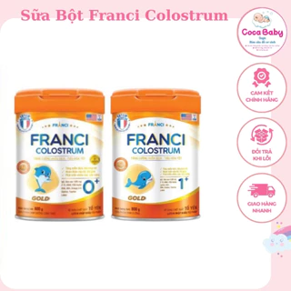 Sữa Franci Colostrum Gold 0+, 1+ 800g date mới nhất