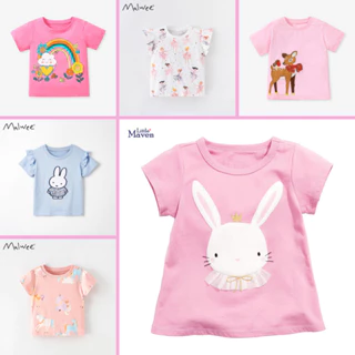 BST áo thun hè cotton Little Maven/ Malwee nhiều họa tiết đáng yêu cho bé 2-7 tuổi - Little Maven Chính Hãng