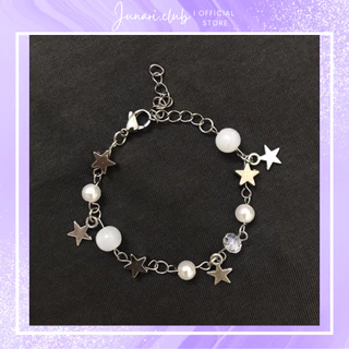 Vòng tay handmade twinkle star bracelet - Vòng tay ngôi sao lấp lánh, vòng đeo tay y2k thép không gỉ - Junari.club