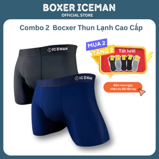 Sịp nam thun lạnh 💎𝑭𝑹𝑬𝑬𝑺𝑯𝑰𝑷💎 Quần lót nam boxer combo 2 SLIT công nghệ không đường may co giãn, thấm hút kháng khuẩn