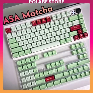 Keycap ASA Matcha profile PBT bàn phím cơ Polabe Store Keycap in sắc nét