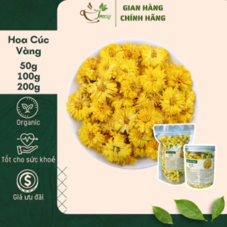 200g Trà Hoa Cúc Vàng Sấy Khô - Hoàng Cúc Nguyên Bông - Treesy - Trà thảo mộc