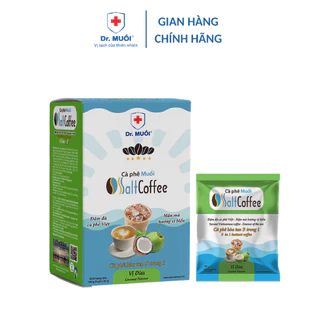 Cà phê Muối SaltCoffee vị dừa – 9 gói/ hộp