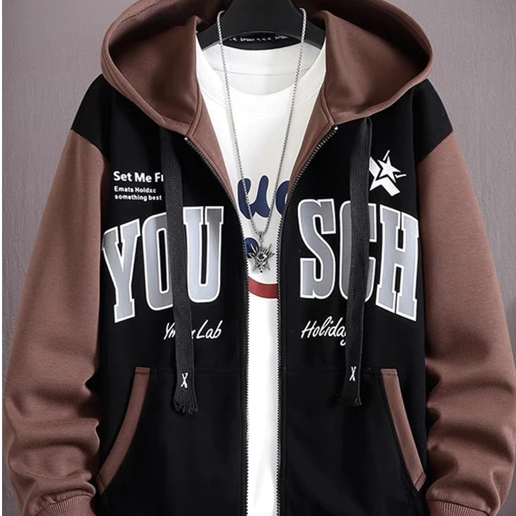 ÁO KHOÁC NỈ HOODIES FORM RỘNG CHỮ IN YOUSCH HỌA TIẾT MỚI LẠ CHỐNG NẮNG TỐT