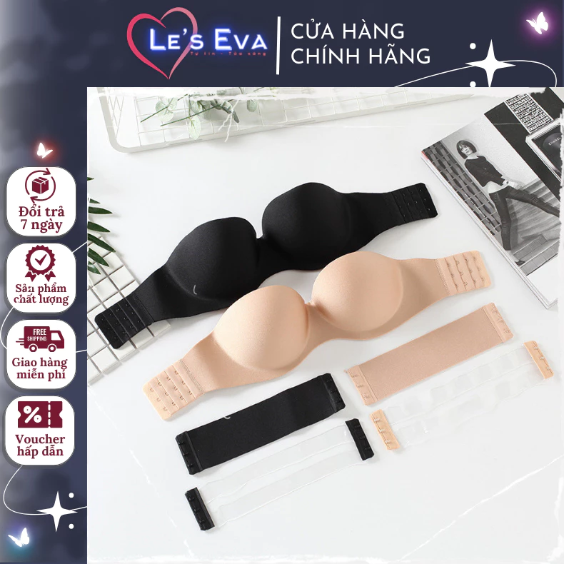 Áo ngực không dây , chống trơn, trượt, chống tuột dán ngực cho nữ, áo nâng vòng 1 hở lưng quyến rũ  AN05