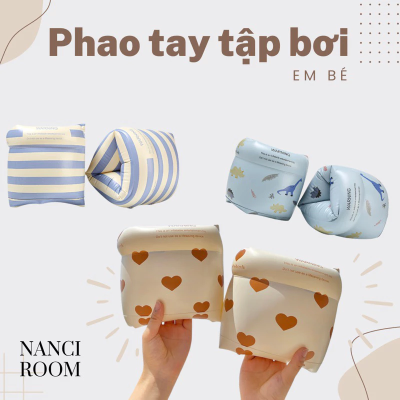 1 cặp phao tay tập bơi em bé Nanci room