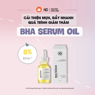 Serum giảm mụn , tẩy tế bào chết BHA serum oil by ND 8% 15ml