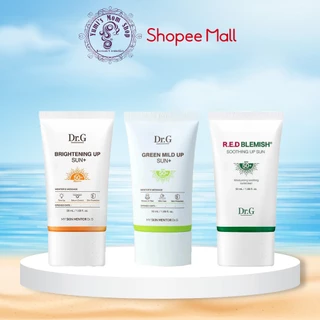 Kem Chống Nắng PHỔ RỘNG dưỡng sáng Dr.G Brightening Up Sun/Green Mild Up Sun+/ RED BLEMISH SOOTHING SPF50+ PA+++ 50ml