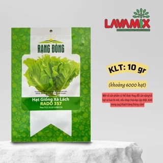 Hạt giống Xà Lách Rado 357 (10g~6000 hạt) nảy mầm tốt, nhanh thu hoạch hiệu Rạng Đông | Đất trồng cây Lavamix