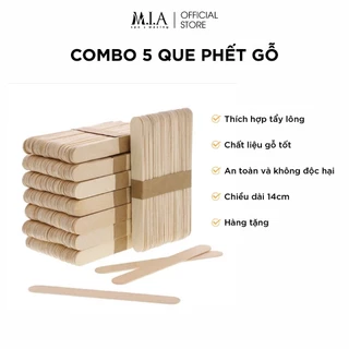 Combo 5 Que Phết Sáp M.I.A Wax Lông Làm Đẹp, Loại To Mịn 1000