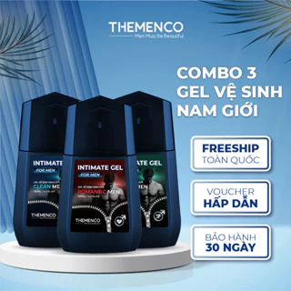 Combo 3 sản phẩm Dung dịch vệ sinh dành cho nam giới Intimate Gel Themenco 125ml