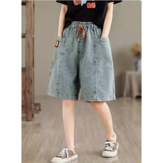 A575 Quần jeans bigsize freesize quần đùi thiết kế trẻ trung đủ size cho người mập