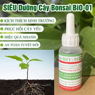 Siêu Dưỡng Cây Bonsai BiO-01 siêu dinh dưỡng sinh trường và phục hồi cây yếu đầy đủ vi lượng