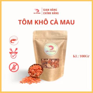 Tôm khô cà mau ngon thuần tự nhiên 100g loại 2 - Con Tôm Rừng