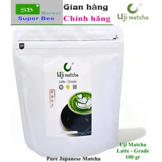 Bột trà Uji Matcha Latte grade 100gram cao cấp, chính hãng, thơm ngon, chuẩn vị matcha.