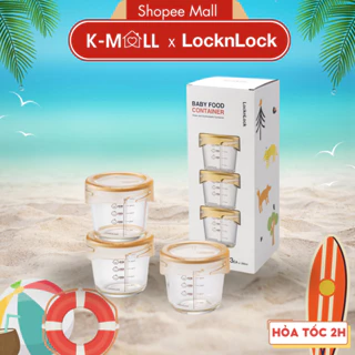 Hộp đựng thức ăn cho bé LocknLock 280ml LLG542 LLG542S3 , Chịu nhiệt tốt có vạch chia ml - K-MALL