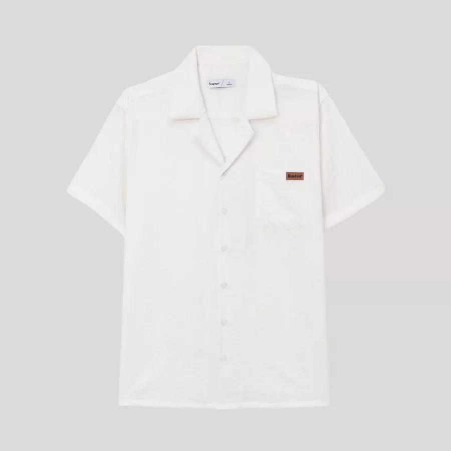 Áo sơ mi nam nữ ngắn tay ARMCEO cổ vest chất liệu linen form chuẩn Hàn Quốc
