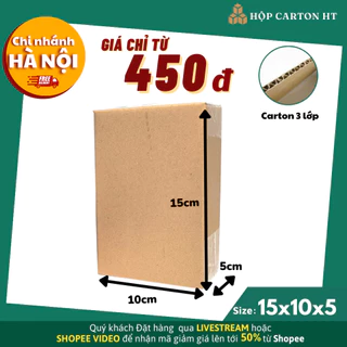 15x10x5 hộp carton ,thùng ,bìa giấy gói hàng, ship cod giá rẻ - Hộp carton HT