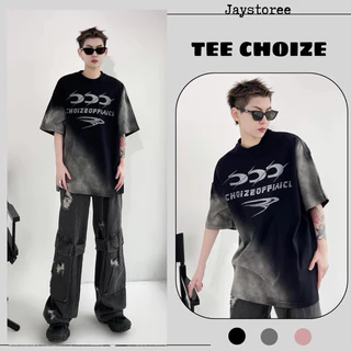 CHOIZE TEE - Áo phông tay lỡ màu XÁM/HỒNG phong cách nam nữ unisex - áo thun cổ tròn form rộng Jaystoree 🖤