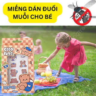 Hộp 36 Miếng Dán Hoạt Hình Chống Muỗi Cho Bé Tinh Dầu Thiên Nhiên