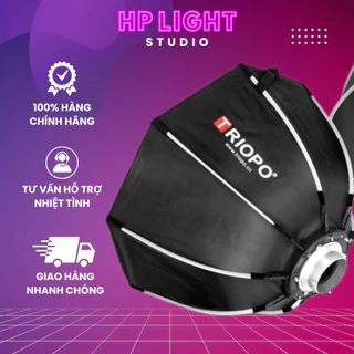 Softbox Bát Giác Thao Tác Nhanh K2 Triopo 90cm + Tổ Ong Ngàm Bowen | HPLightStudio