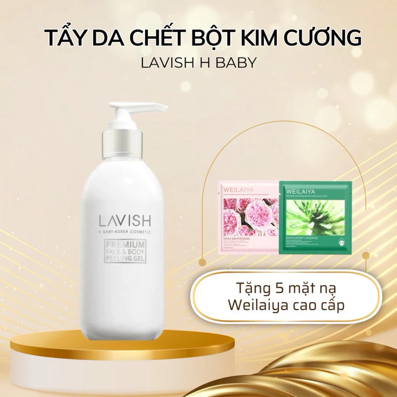 Tẩy da chết dạng bột Kim cương Lavish H Baby