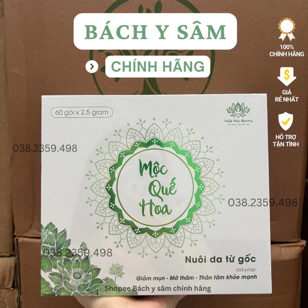 Mộc Quế Hoa Dạng Cốm Bách Y Sâm Nhất Mộc Hương - Hộp 10, 20, 60 gói x 2.5g (Loại Mới)