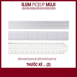 [pickup muji] thước kẻ muji | thước kẻ nhôm | thước kẻ nhựa pet | thước gập đôi | thước nhựa đôi |