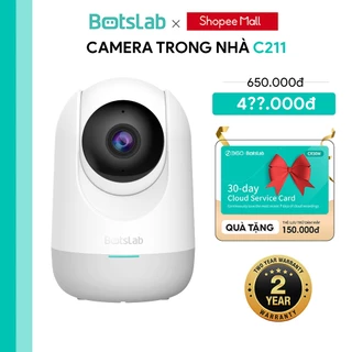 Camera Wifi Trong Nhà Botslab C211 Xoay 360 | Độ Phân Giải 2K | Xoay 360 độ | Nhận diện AI | Bảo Hành 24 Thá