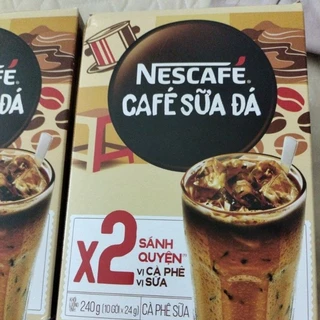 nescafe cà phê sữa đá (10gói x24g) hạn sd 02/2025